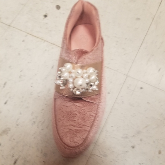 Pink Platform Faux Peral Fashion Sneaker - Picture 4 of 4